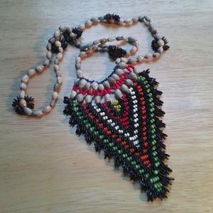 Vintage Multicolor Beaded Necklace